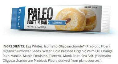 Paleo Protein Bar Glazed Donut Ingredients