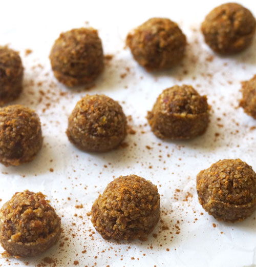 No Bake Pumpkin Energy Bites