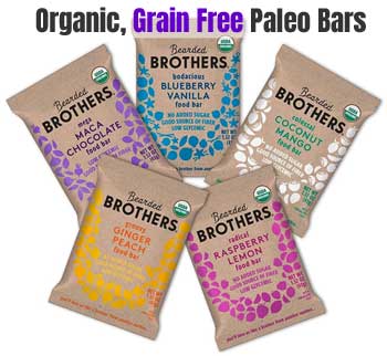 Organic Grain Free Paleo Protein Bars - Bearded Brothers Variety Pack