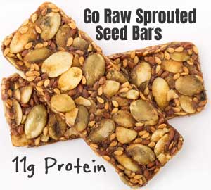 Go Raw Sprouted Seed Bars with No Nuts and 11 Grams Protein