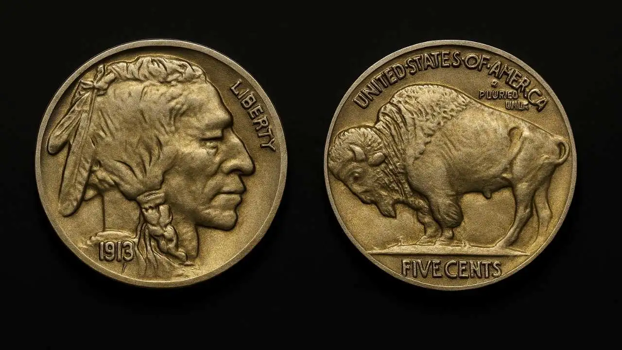 Rare 1913 Buffalo Nickel