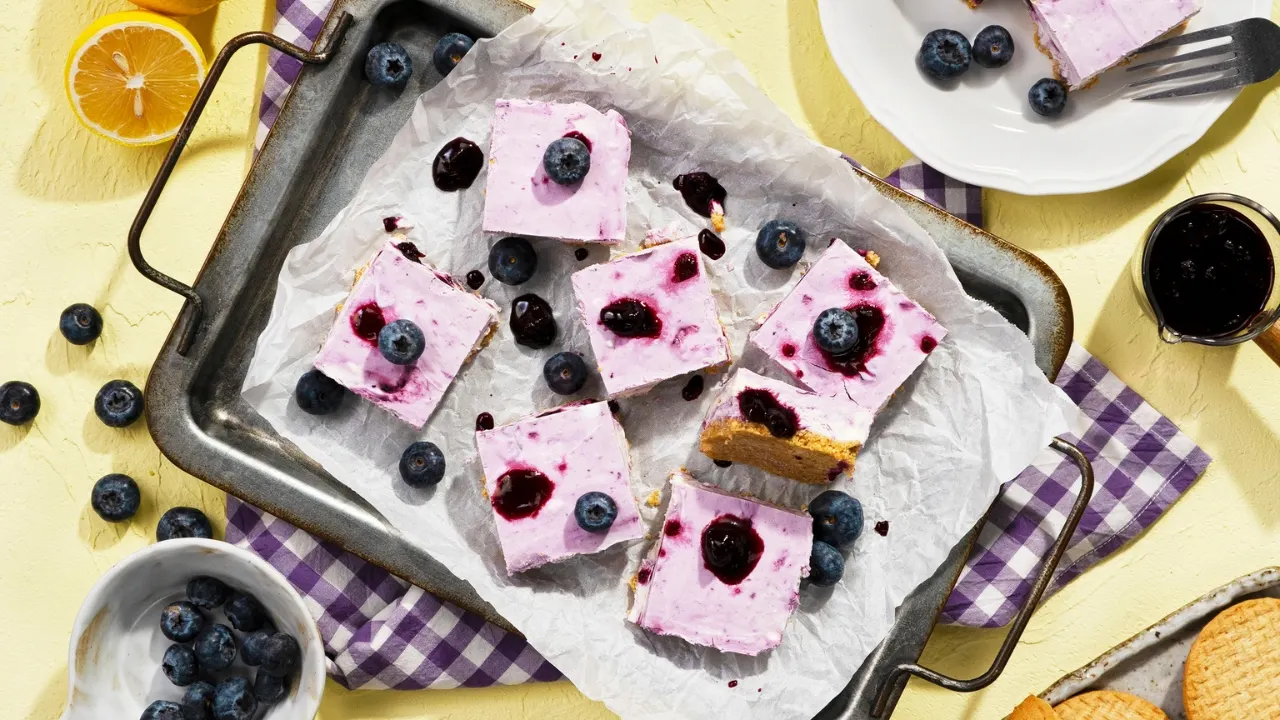 Blueberry Lemon Frozen Snack Bars
