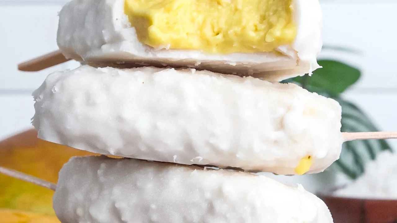 Mango Coconut Frozen Bars