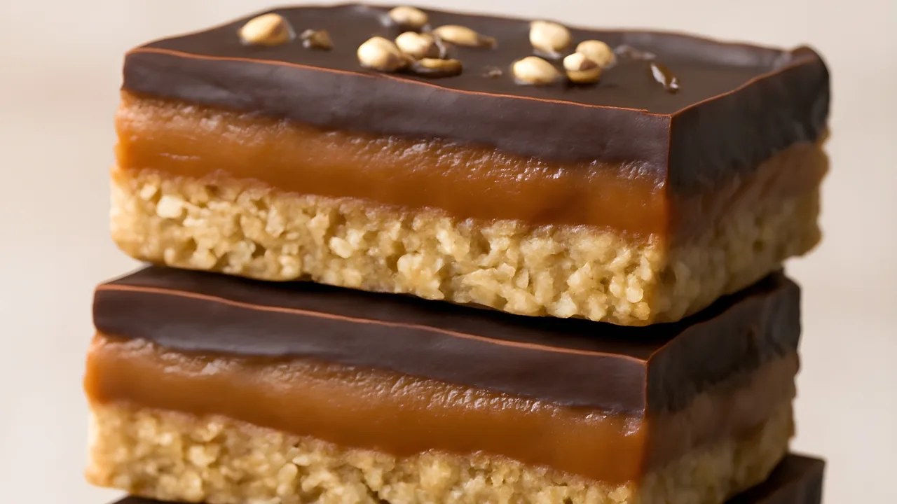 No-Bake Healthy Twix Bar